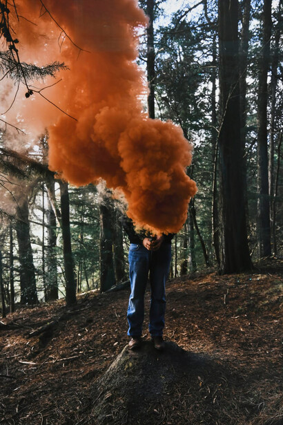 Steve Carr, Smoke clouds 5, 2025. Courtesy of Gow Langsford Gallery