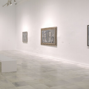 Maruja Mallo, Mask and compass, exhibition view. Courtesy of Museo Nacional Centro de Arte Reina Sofía