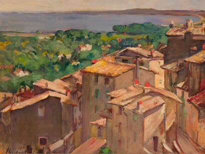 Harriet Ford, Roofs, Cagnes, c. 1925. Courtesy of AGH