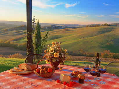 Lunch "al fresco"© Cacciamici.it 