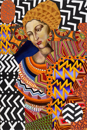 Zio Ziegler, Untitled, 2013, tecnica mista su tela, cm 91x61