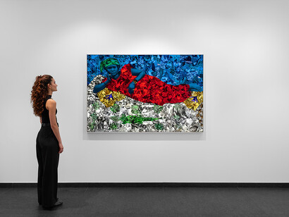 Hank Willis Thomas, Afterimage, exhibition view. Courtesy of Galleria Continua