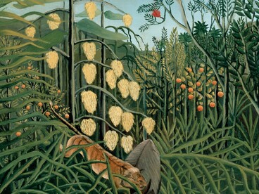 Henri Rousseau, Combat de tigre et de buffle, 1908-09, dettaglio. Hermitage, San Pietroburgo, Russia