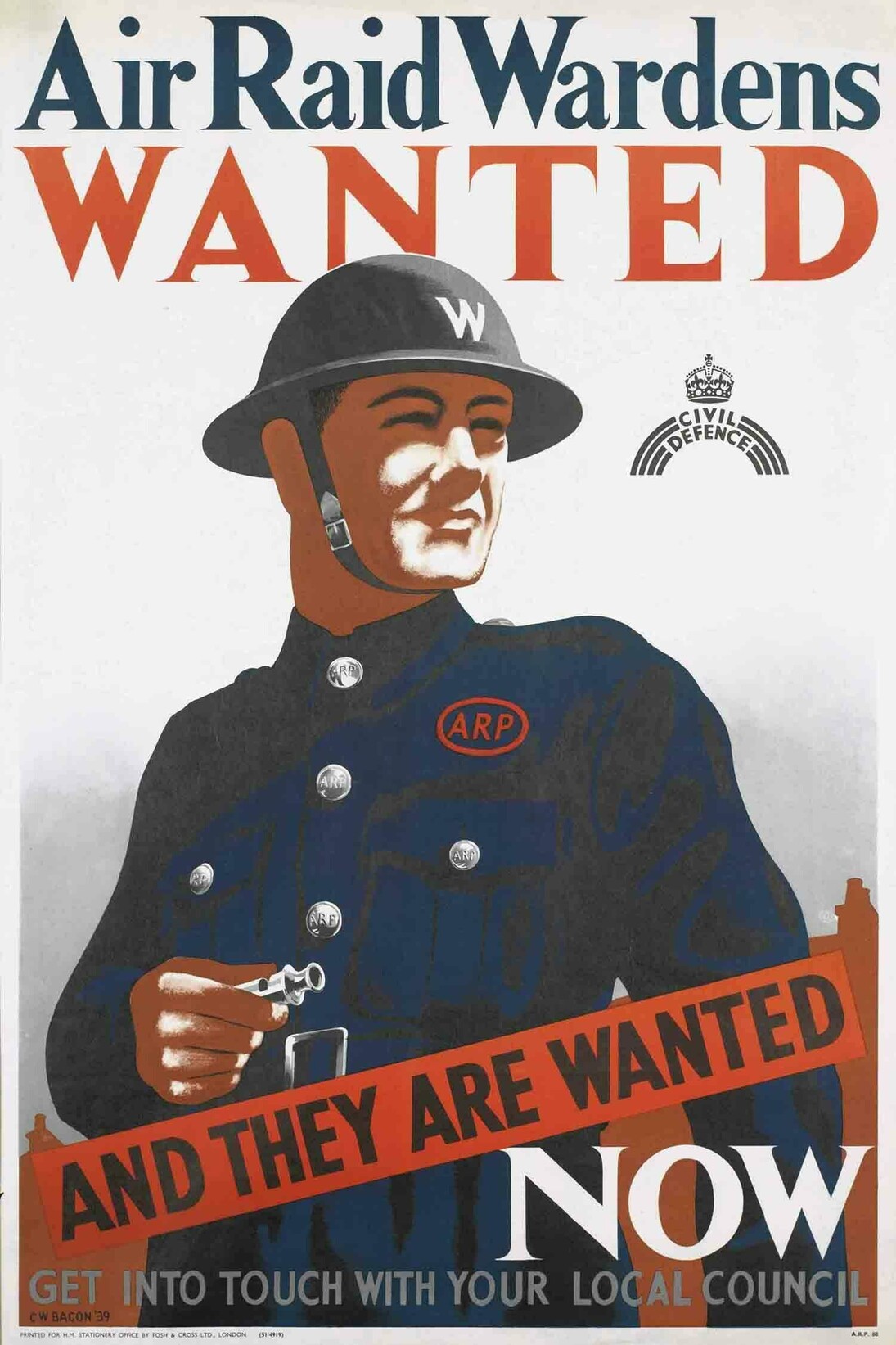 ©IWM PST 13850 Air Raid Wardens Wanted (1939) © IWM, Cecil Beaton Poster