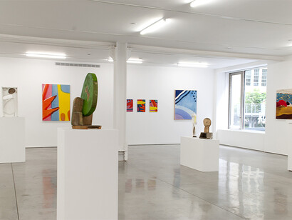 Tim Braden, installation of "Porthmeor" exhibition, 2014. Courtesy of Ryan Lee, New York.