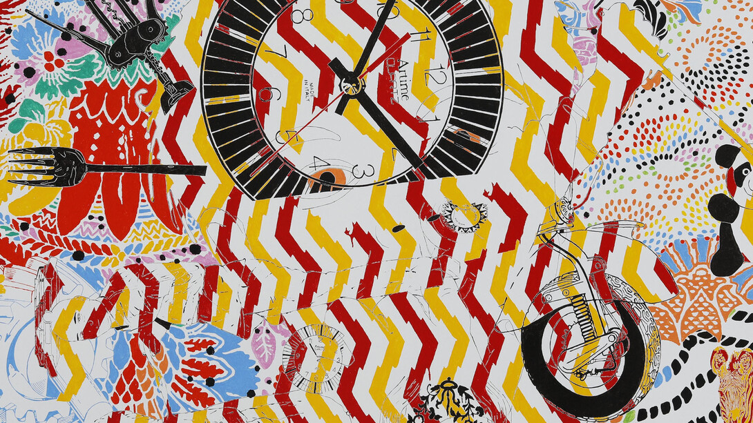 Maurizio Cannavacciuolo, Menina do Rio, calor que provoca arrepio, 2018, olio e smalto ad acqua su tela, 150 x 200 cm