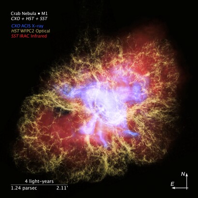 Immagine della Nebulosa del Granchio ripresa dal Compass. Immagine della Nebulosa del Granchio ripresa dal Compass. J. DePasquale, and R. Hurt (Caltech/IPAC)