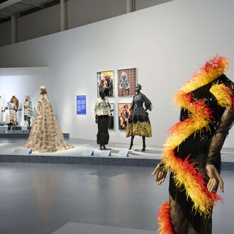 Africa fashion, vista de exhibición. Cortesía del Musée du Quai Branly