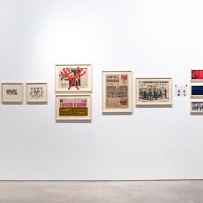 Installation View, Jaime Lauriano, Por que vocês não sabem do lixo ocidental?, 2024. Courtesy of Nara Roesler Gallery