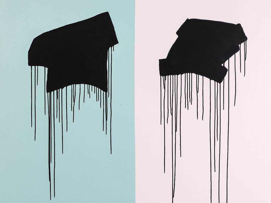 Julie Umerle, Drift III, 2016, 150 x 150 cm, Acrylic on canvas