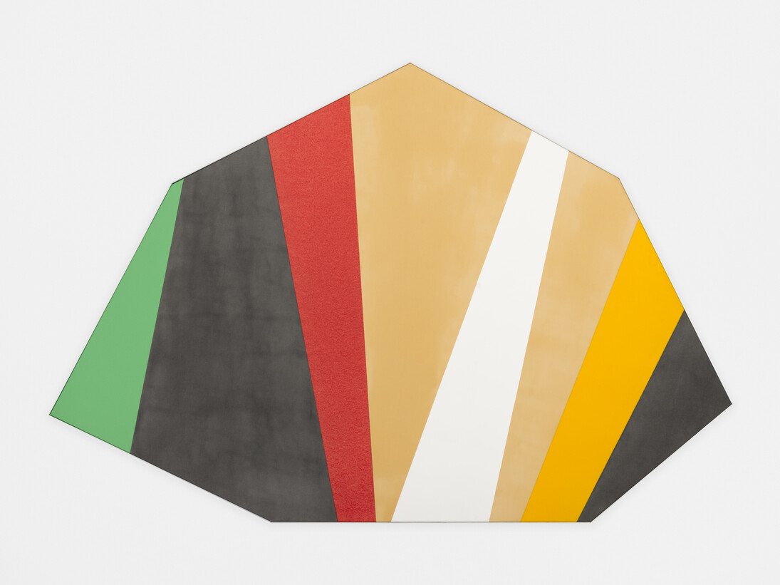 Kenneth Noland
Half Day, 1976
verso signed, titled and dated
acrylic on canvas
66 1/2 x 130 inches 
168.9 x 330.2 cm
 © The Estate of Kenneth Noland/ VAGA, New York/ Dacs, London, 2016.
