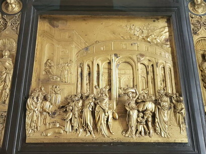 Lorenzo Ghiberti, La Porta del Paradiso, Battistero di San Giovanni, riquadro delle Storie di Giuseppe