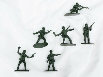 Toy soldiers standing in formation, reflecting Germany's growing military preparedness in response to emerging security challenges
