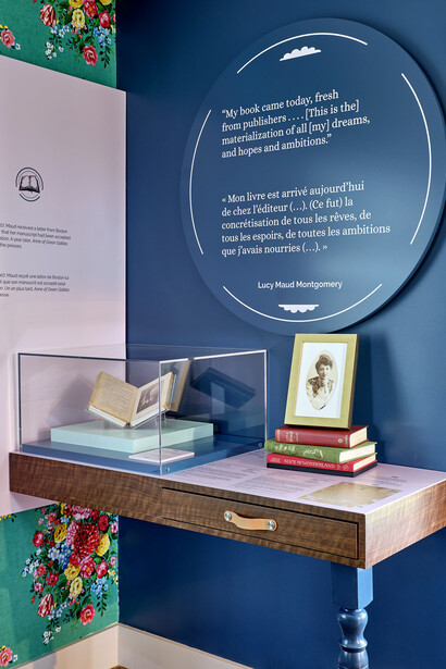 Bien sincèrement, Lucy Maud Montgomery, vue d'exposition. Avec l'aimable autorisation du Canadian Museum of History