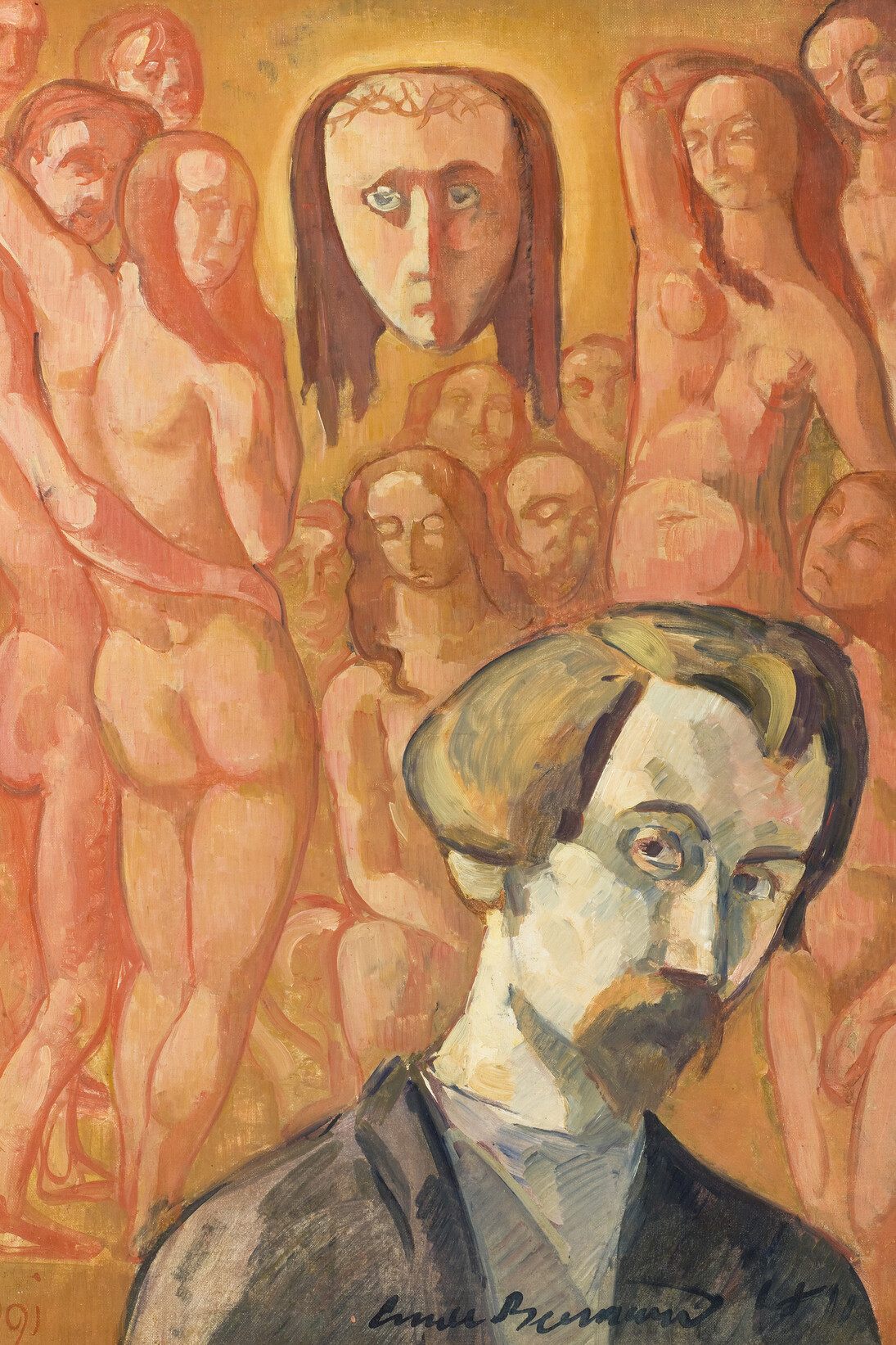 Emile Bernard, Autoportrait Vision, 1891, Huile sur toile, 111,5 x 92 cm, Paris, musée d’Orsay, © RMN-Grand Palais (musée d'Orsay) / Hervé Lewandowski  