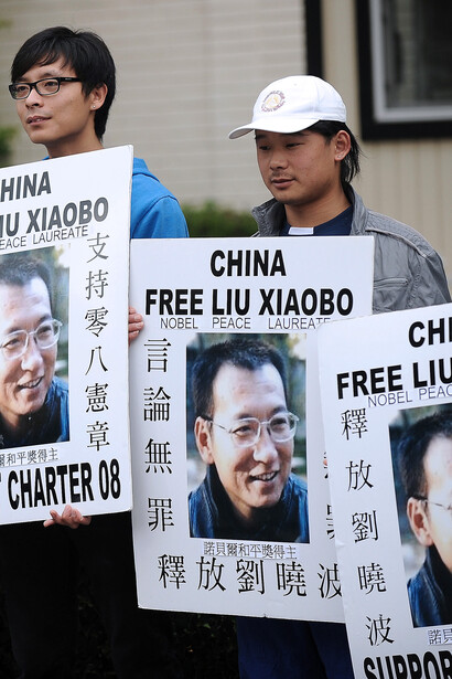Manifestaciones en Hong Kong por la liberación de Lui Xiabo