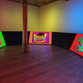 Keith Haring, More light, exhibition view. Courtesy of Martos Gallery