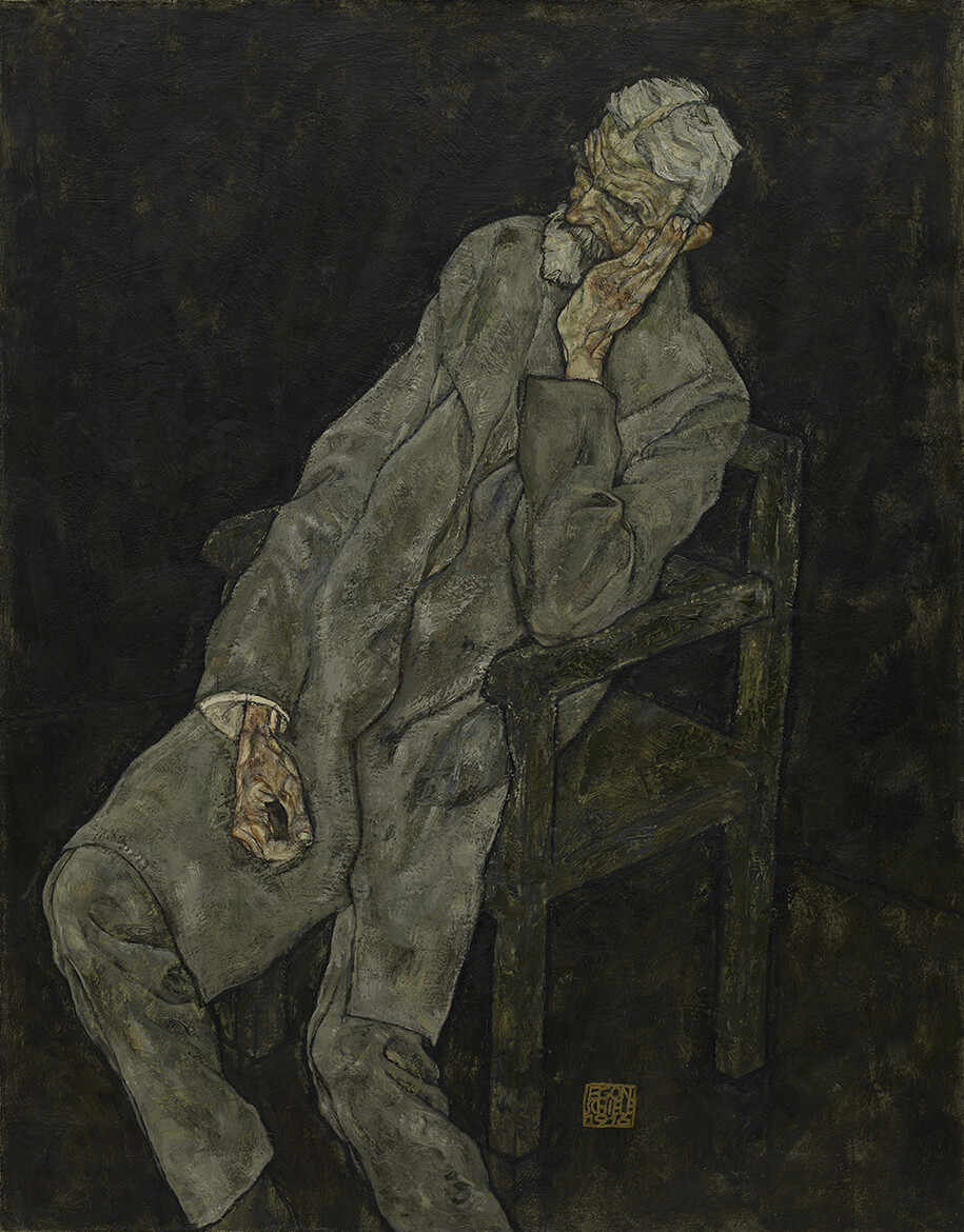 Egon Schiele, Portrait of Johann Harms, 1916