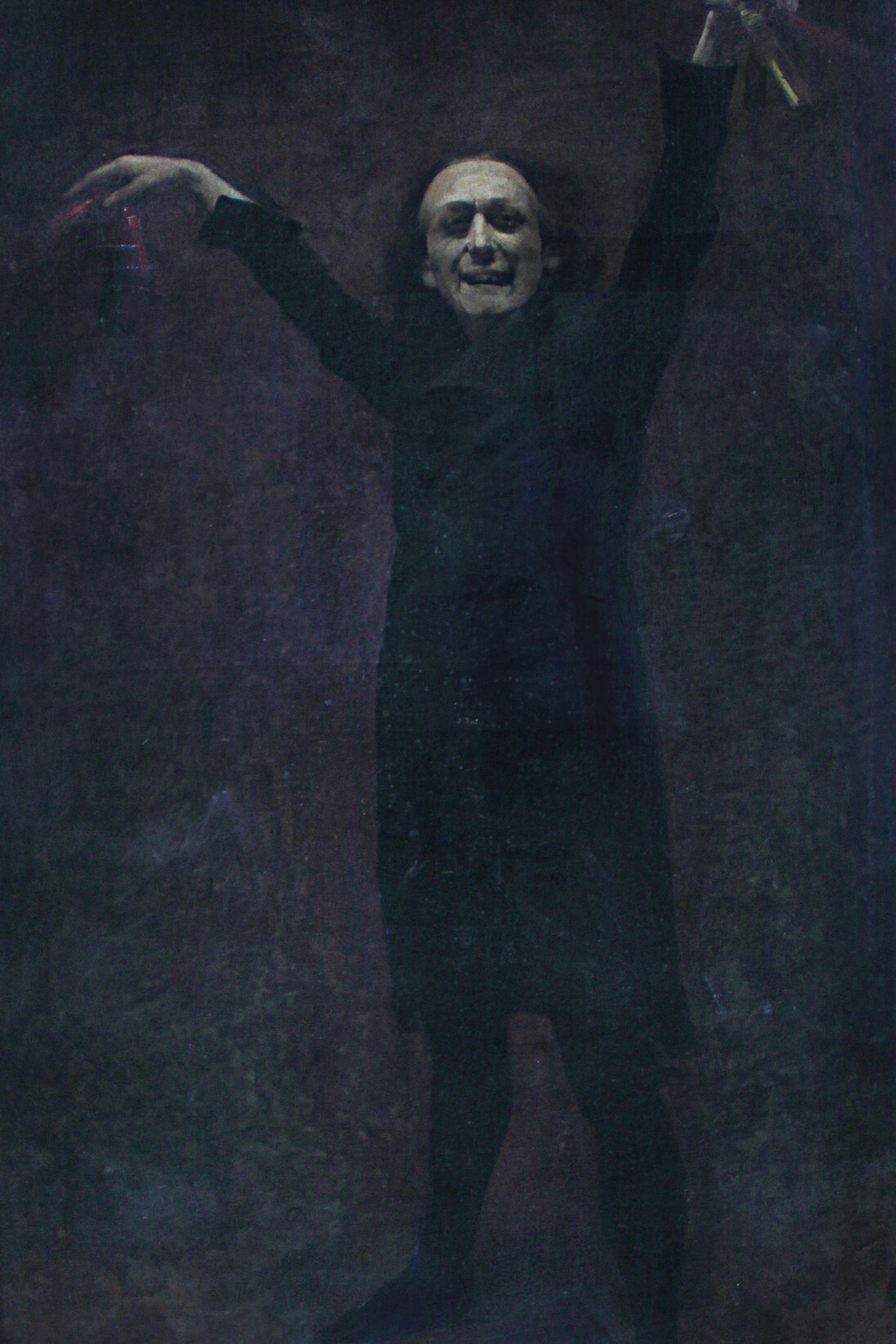 Charles Giron, Taskin dans le rôle du Docteur Miracle des Contes d’Hoffmann, 150 x 92 cm, Mutuelle des artistes Couilly-Pont-aux-Dames © Hugo Rémusat