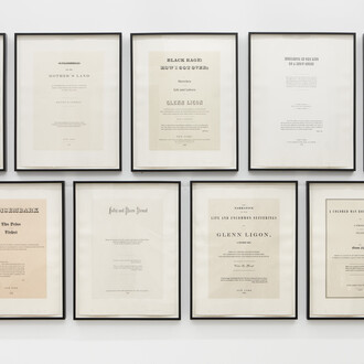 Glenn Ligon, Narratives, 1993, © Glenn Ligon, courtesy of the artist, Hauser & Wirth, and
Thomas Dane Gallery