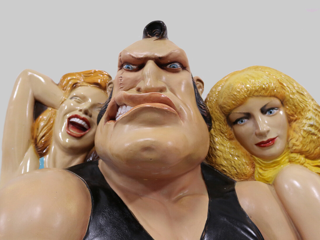 Pilar Albarracín, Mr Muscle (detail), 2015, Interactive installation – Mixed media, 89 x 70 7/8 x 33 1/8 in. Courtesy Galerie GP & N Vallois, Paris