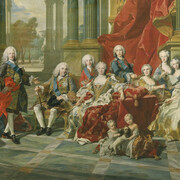 Louis-Michel van Loo, The family of Philip V (detail), 1743. Courtesy of Museo Nacional del Prado