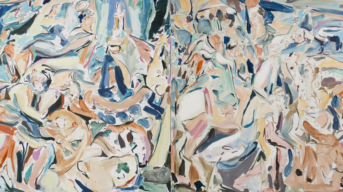 Tomo Campbell, There, 2018, oil on canvas, courtesy of Cob Gallery