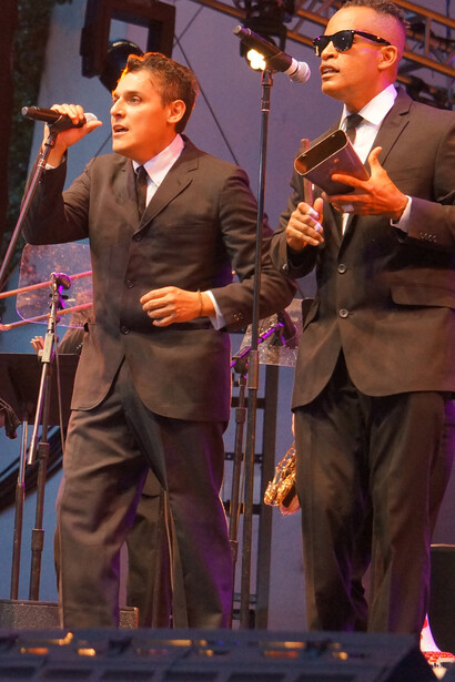 Ray Lugo y The Boogaloo Destroyers en la celebración de boogaloo de Lincoln Center Out of Doors. Foto: Catalina María Johnson