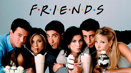 Capa da série Friends. O primeiro episódio foi ao ar no dia 22 de setembro de 1994, produzido pela NBC, o programa foi criado por David Crane e Marta Kauffman