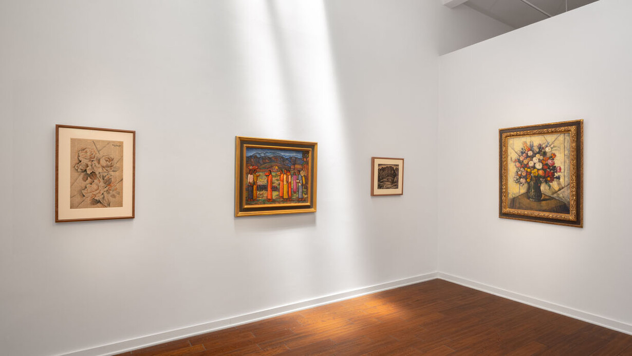 Various artists, Cordillera mexicana: Alfredo Ramos Martínez and the mexican landscape, exhibition view. Courtesy of Louis Stern Fine Arts