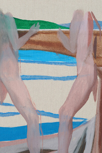 Marc Desgrandchamps, Défi (detail), 2025. Courtesy of Galerie Lelong 