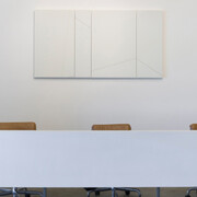 Iran do Espírito Santo & Fred Sandback. Courtesy of Fortes D’Aloia & Gabriel Carpintaria