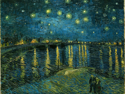 «Noche estrellada sobre el Ródano» (1888), Vincent van Gogh