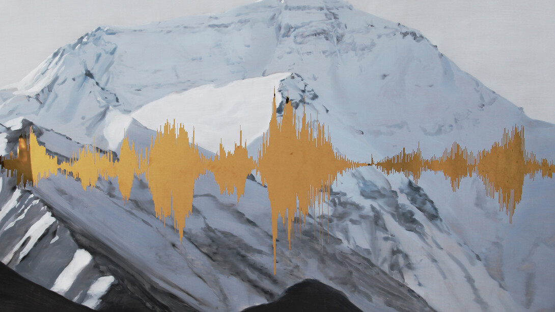 Gao Weigang, Struggler 6, 2015, Oil on stainless steel, 150 x 190 x 5 cm / 59 1/16 x 74 3/4 x 2 inches, Courtesy Galerie Perrotin