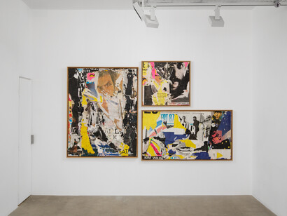 Artistes divers, Jacques Villeglé, Star, vue de l'exposition. Avec l'aimable autorisation de la Galerie Georges-Philippe et Nathalie Vallois