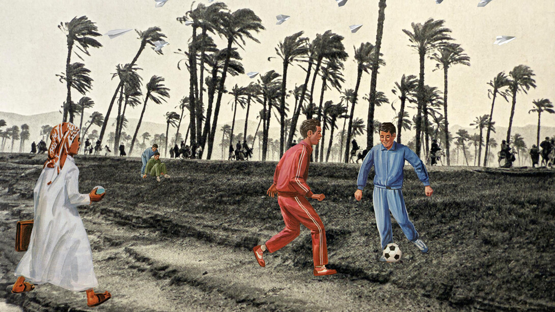 Maha Malluh, Tales in the wind, 2025. Courtesy of Galerie Krinzinger