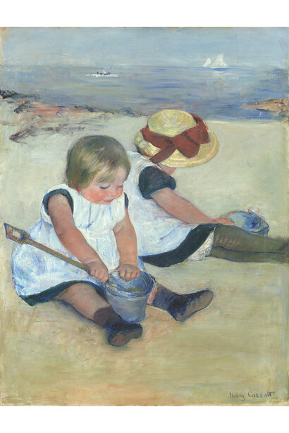 Mary Cassatt, Children Playing on the Beach, 1884, Oil on canvas, 97.4 x 74.2 cm, National Gallery of Art, Washington D.C., Ailsa Mellon Bruce Collection, 1970.17.19, © National Gallery of Art
 
