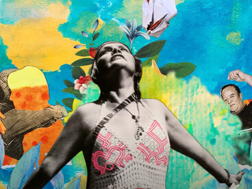 One of Mabel Valdivienzo's works of art feautred in the documentary