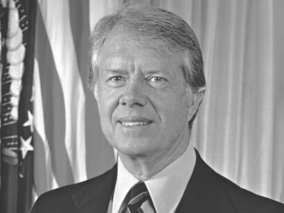 El presidente estadounidense Jimmy Carter encarna en la novela el poder institucional frente a una crisis global llevada al límite