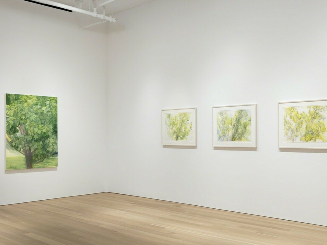 Sylvia Plimack Mangold, Exhibition view. Courtesy of Alexander and Bonin