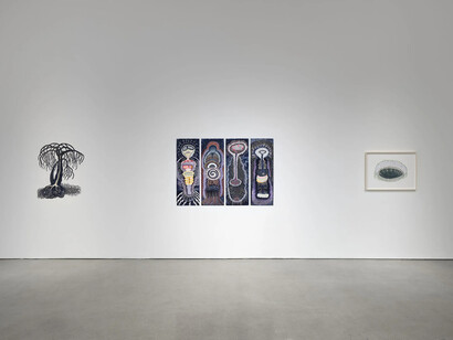 Ann Leda Shapiro, Through the tunnel, exhibition view. Courtesy of François Ghebaly Gallery