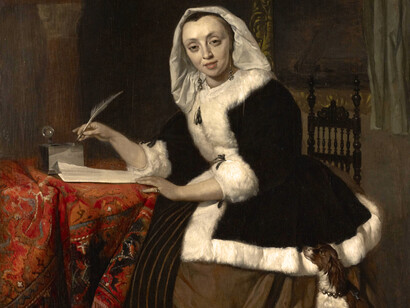 Gabriël Metsu, Mujer escribiendo una carta