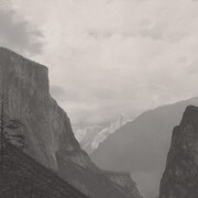 Ansel Adams, Yosemite Valley from Tunnel Esplanade, circa 1930. Courtesy of the Cincinnati Art Museum