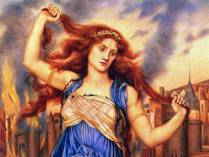 Evelyn De Morgan. "Cassandra", 1878