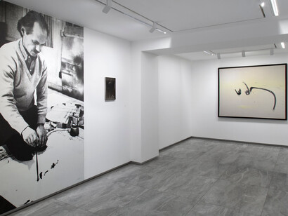 Jean Degottex, Au-delà du signe (1957-1964), vue d'exposition. Avec l’aimable autorisation de la Galerie Kamel Mennour