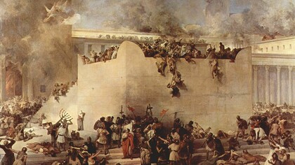 Die Zerstörung des Tempels von Jerusalem, Francesco Hayez