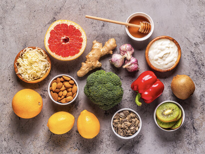 Vitamin C is found in many foods