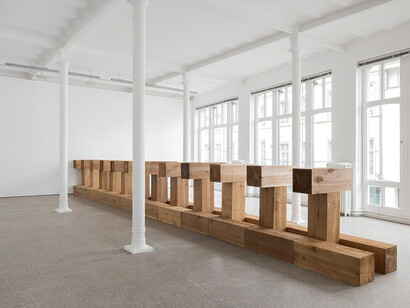 Carl Andre & Enrico Castellani. Courtesy of Gallery Greta Meert