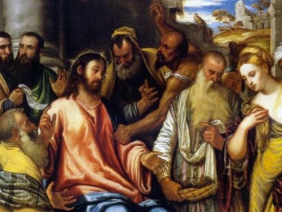 Perícopa da Adúltera por Polidoro da Lanciano (1515-1565)