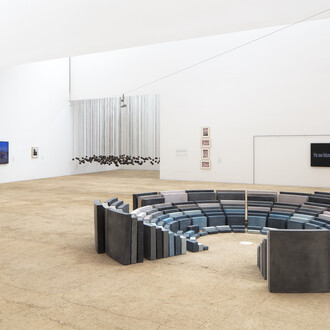 Football and art. A shared emotion, exhibition view. Courtesy of Museo Jumex 